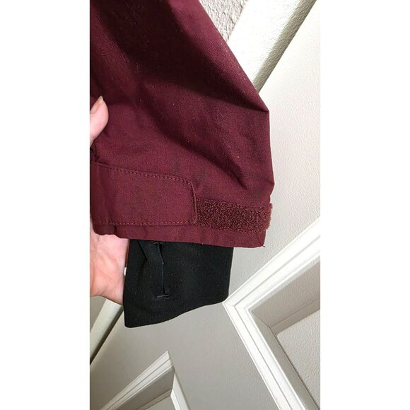 Columbia Men's Burgundy Hooded Quilted Winter Jacket Adjustable Cuffs Size XL - Picture 6 of 10